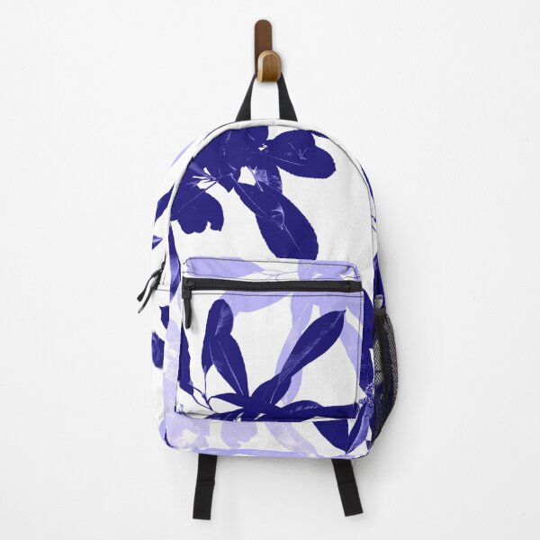 Item preview, Navy Blue and White Budding Tree Branches with Leaves Nature Print designed and sold by Cute Designs Shop.