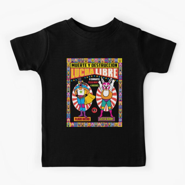 Item preview, Luchadores - Plague Doctor vs. Easter Bunny designed and sold by GrayHareCards.
