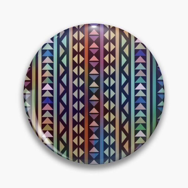 Item preview, Colorful Tribal Stripes and triangles Pattern designed and sold by Anna Lemos.