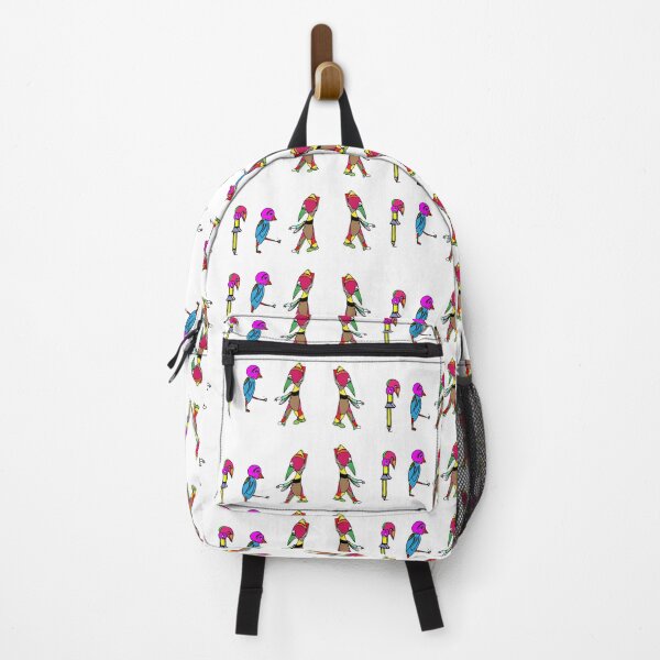 Item preview, Colorful Bird Characters, TeresaTown at Redbubble 2020 designed and sold by Mark Stansberry.
