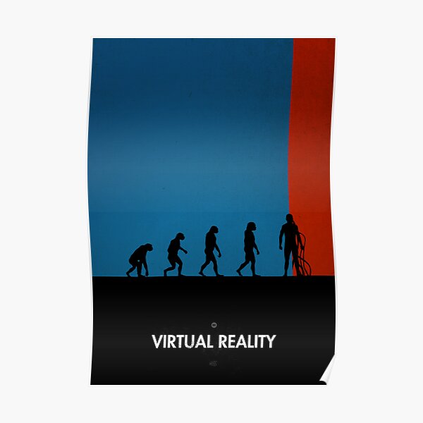 99 Steps of Progress - Virtual reality Poster