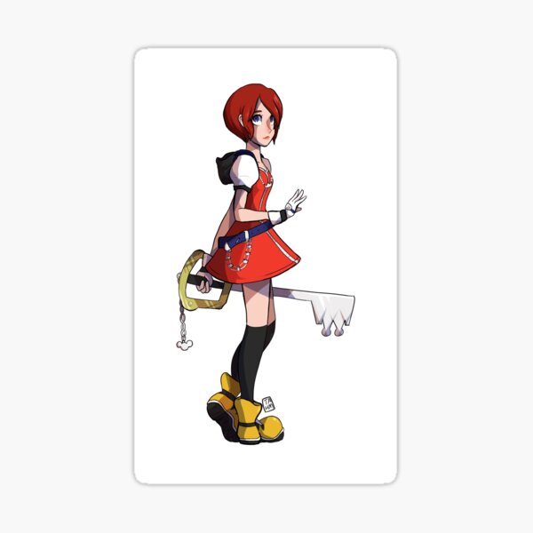 Vista previa del artículo con la obra «Kairi the Keyblade Weilder», diseñado y vendido por TahmFish.