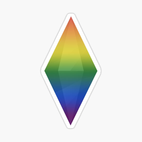 Gay Pride Plumbob Sticker For Sale By Brielleanne Redbubble