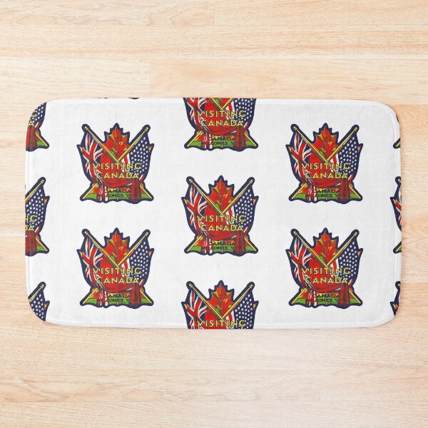 Item preview,  Visiting Canada Antique Travel USA American Canadian Flag designed and sold by DESTINATIONS DECAL DOS.