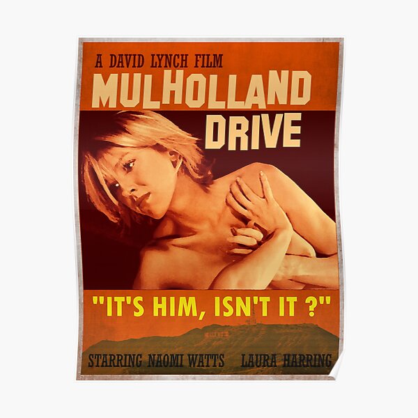 Affiche rétro de Mulholland Drive Poster