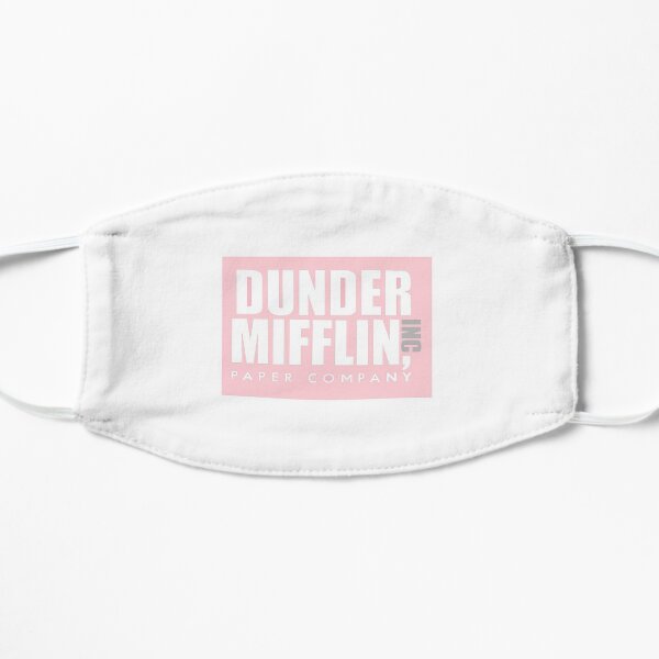 Logo Dunder Mifflin rose Masque sans plis