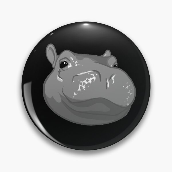 Item preview, Hippo | Fiona | Cincinnati Zoo (black) designed and sold by hwestart.