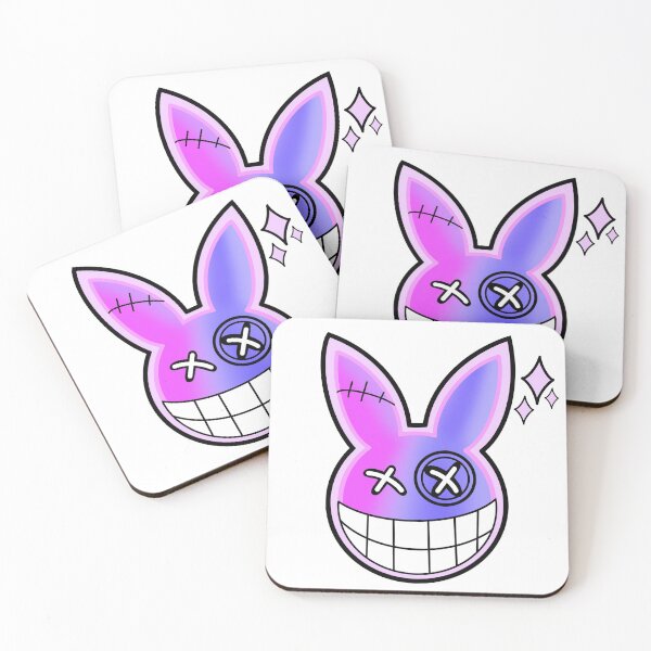 Item preview, Patches, the bunny, Gothic, emo bunny designed and sold by Becky Tuffin.