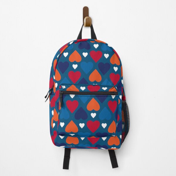 Item preview, Red, orange and navy hearts designed and sold by nadica.