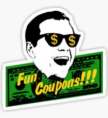 Coupons amusants! le loup de Wall Street Sticker