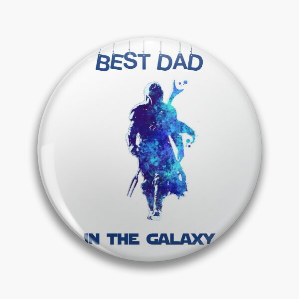 Item preview, MANDO Best Dad In The Galaxy Nebula Baby Present Art designed and sold by Rocket Fox.