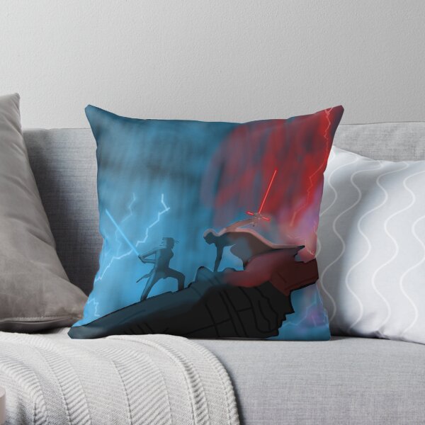 wife and husband fighting Throw Pillow