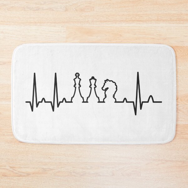Item preview, Chess Heartbeat Checkmate Board Game Player Gift designed and sold by haselshirt.