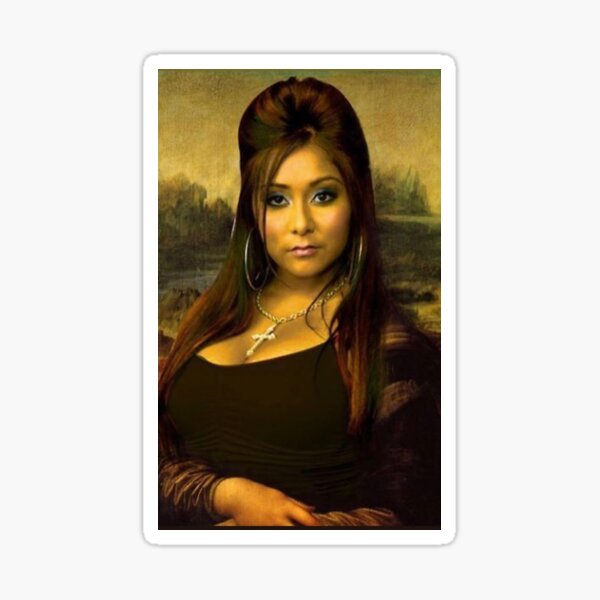 Snooki Mona Lisa Sticker