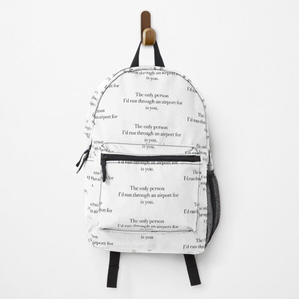The only person... Backpack