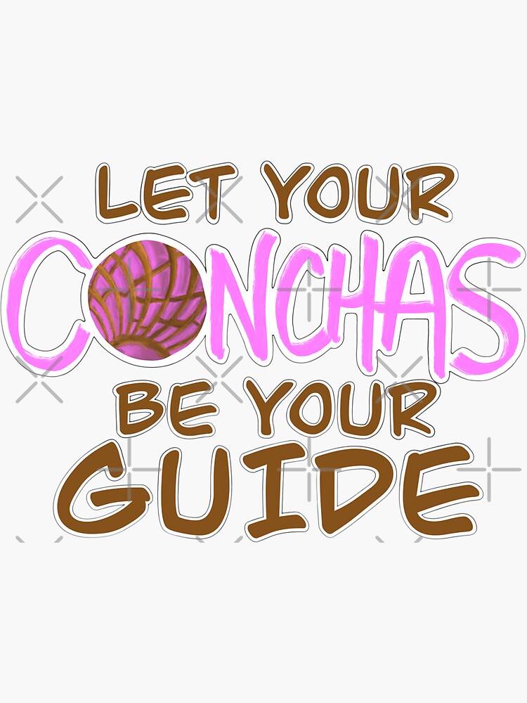 Thumbnail 3 of 3, Sticker, Let Your Conchas Be Your Guide designed and sold by that5280lady.