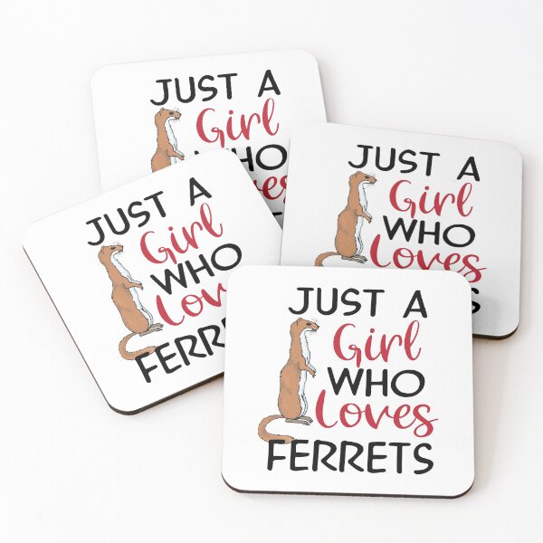Item preview, Just A Girl Who Loves Ferrets Domestic Animal Gift designed and sold by haselshirt.