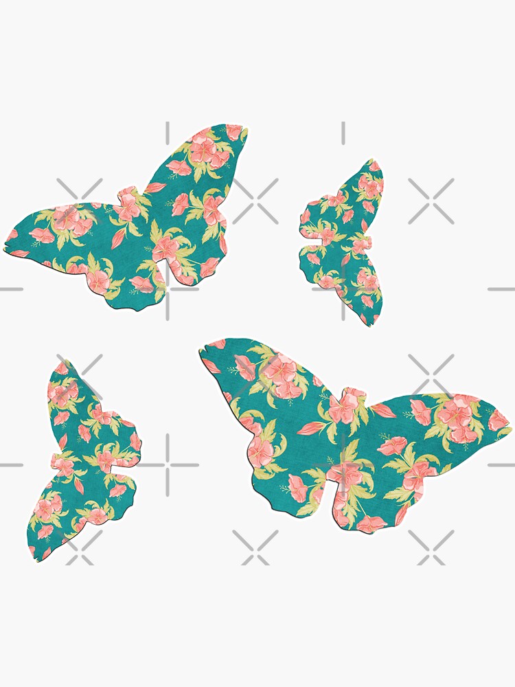 pink glitter butterfly Sticker for Sale by Tatoooooooom