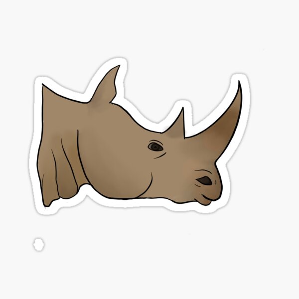 "Cute rhino" Sticker by jjasonjjason Redbubble