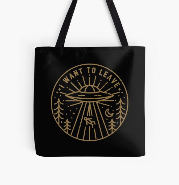I Want To Leave - Pocket All Over Print Tote Bag