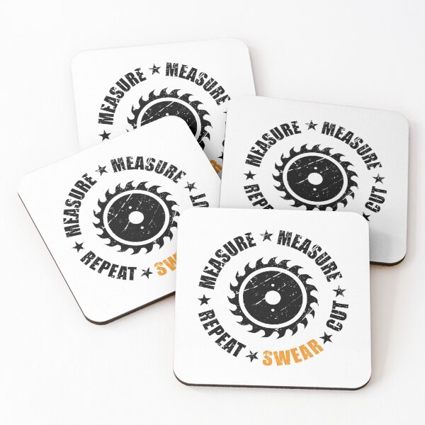 Artikelvorschau, Measure Measure Repeat Swear Cut Gift Idea entworfen und verkauft von haselshirt.