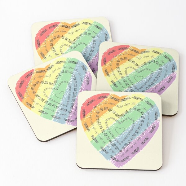 Item preview, Heart Graphic Art. Live, Laugh, Love. Rainbow Heart.  designed and sold by ArtsyHart.