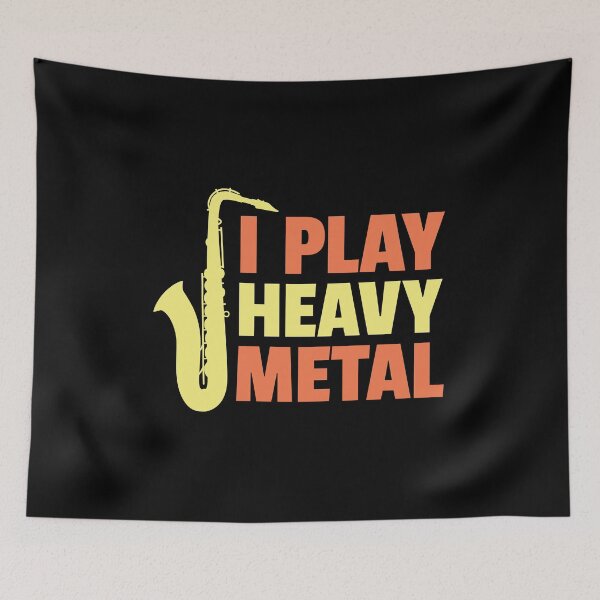 Item preview, Saxophone - I Play Heavy Metal designed and sold by EstelleStar.