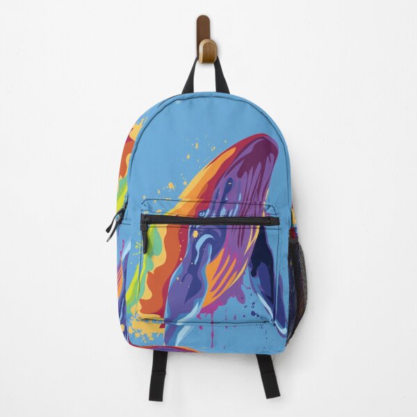 Item preview, Art Splash Colorful Whale designed and sold by ShikitaMakes.