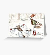 Snow Angel Greeting Card