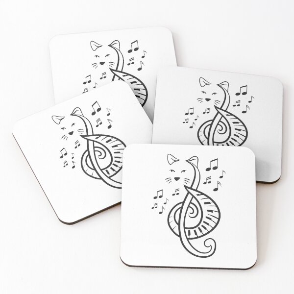 Item preview, Musical Symbol Clef Note Treble Cat Music Lover Gift designed and sold by haselshirt.