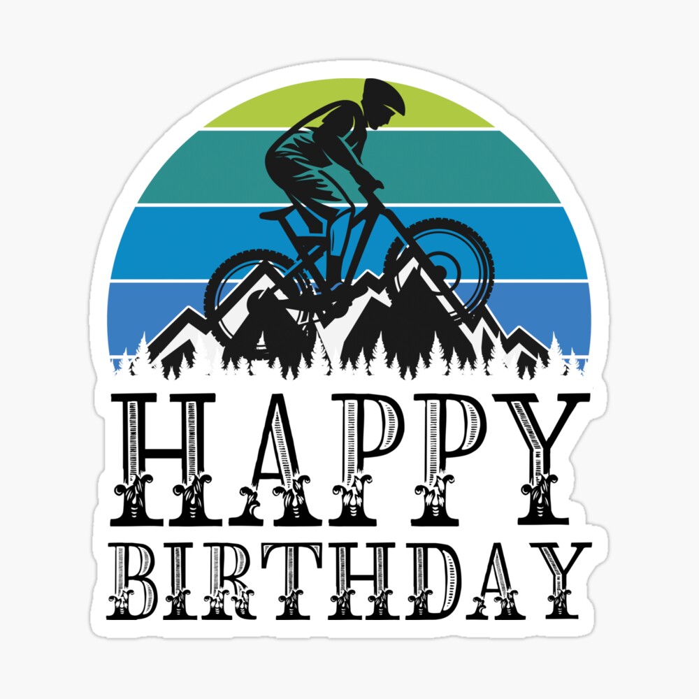 Carte De Vœux Velo Joyeux Anniversaire Par Thinkbicycle Redbubble