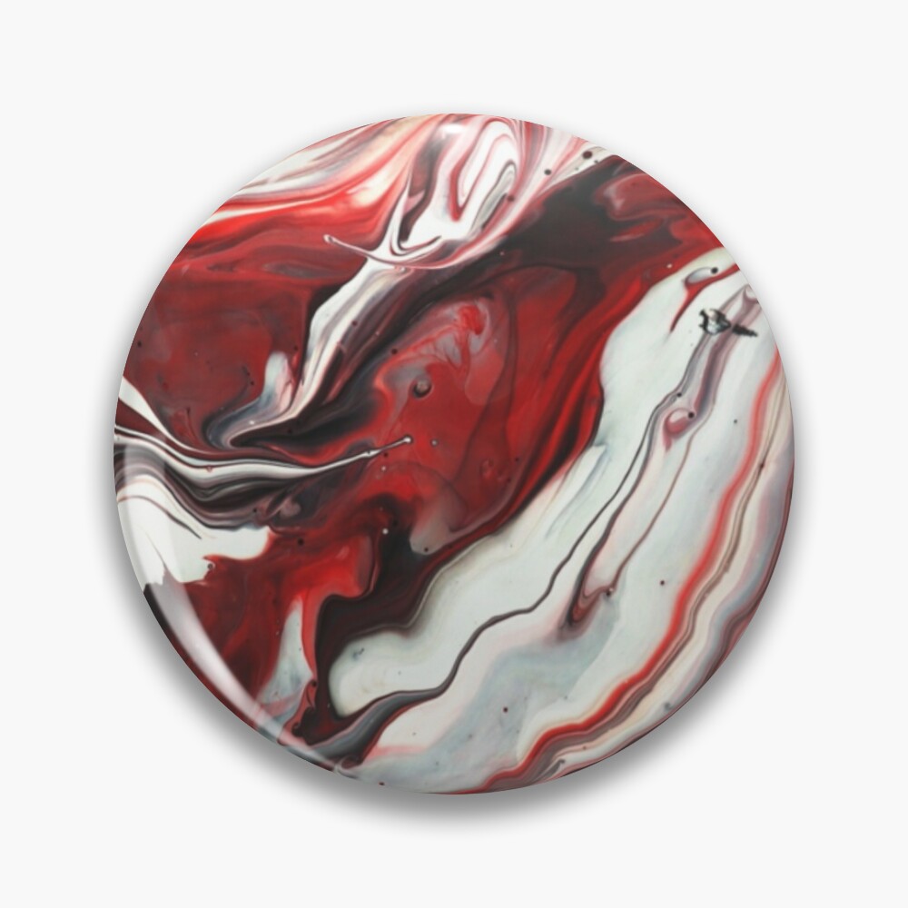 Acrylic Paint Pour Design Red White Grey Black Metal Print for Sale by  MoCraftsCo