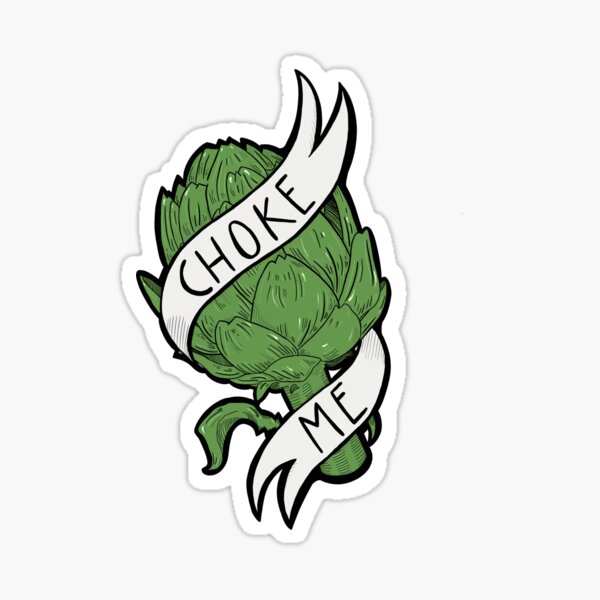 Kinky Artichoke (color) Sticker