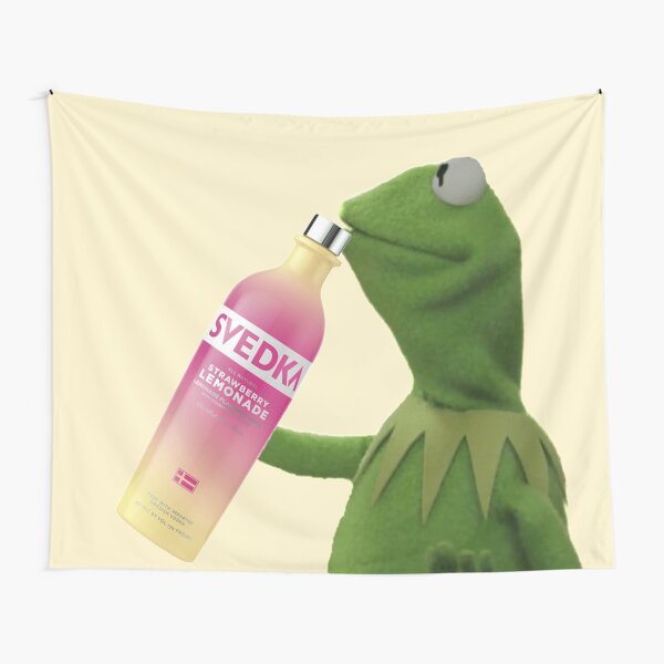 Kermit Sips Svedka Tapestry