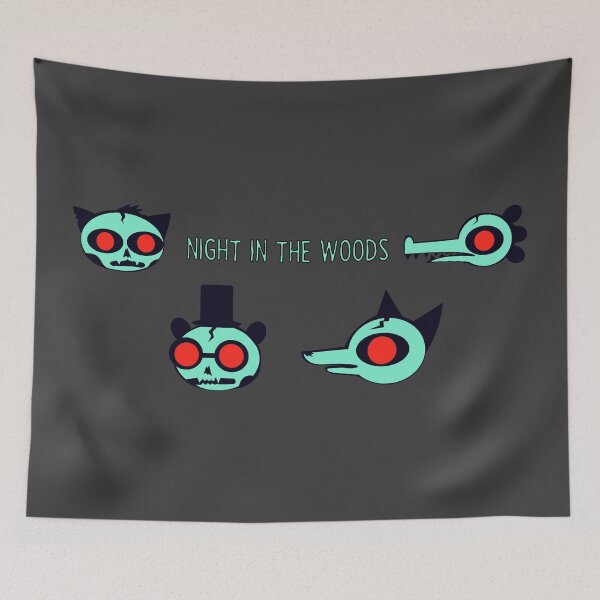 Item preview, Night in the woods spooky skulls designed and sold by Migi-Desu.