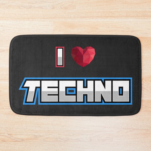 Item preview, I love techno designed and sold by Gezwompl.