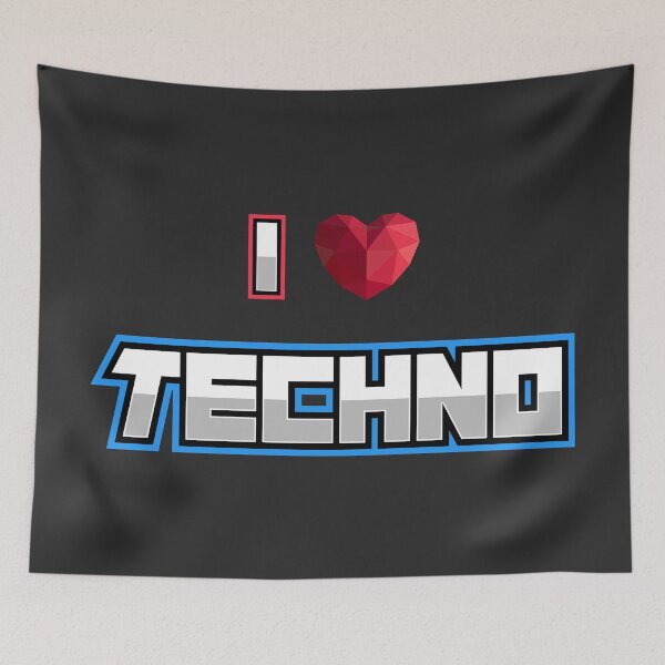 Item preview, I love techno designed and sold by Gezwompl.