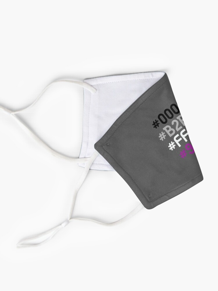 Asexual Hex Code Flag Mask By Spookywoosh Redbubble