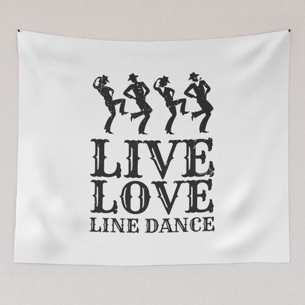 Item preview, Live Love Line Dance Dancing Dancer Country Music Gift designed and sold by haselshirt.