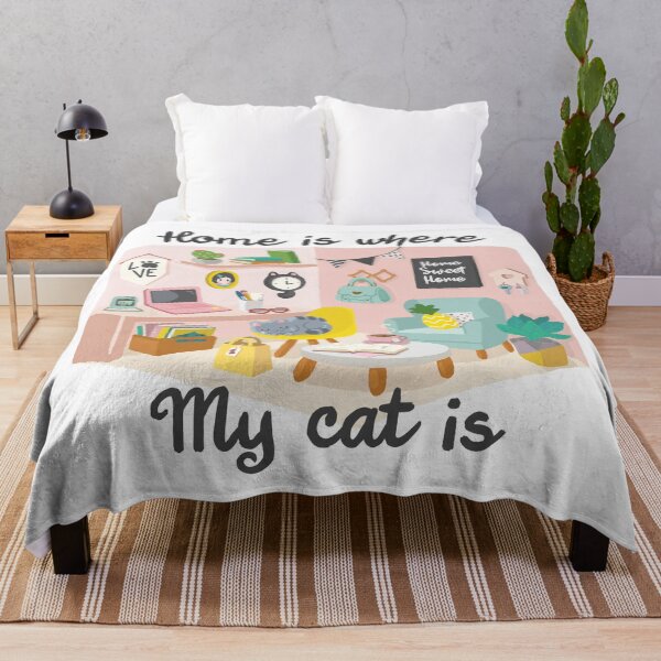 Artikelvorschau, Zuhause ist, wo meine Katze ist entworfen und verkauft von CutePaka.