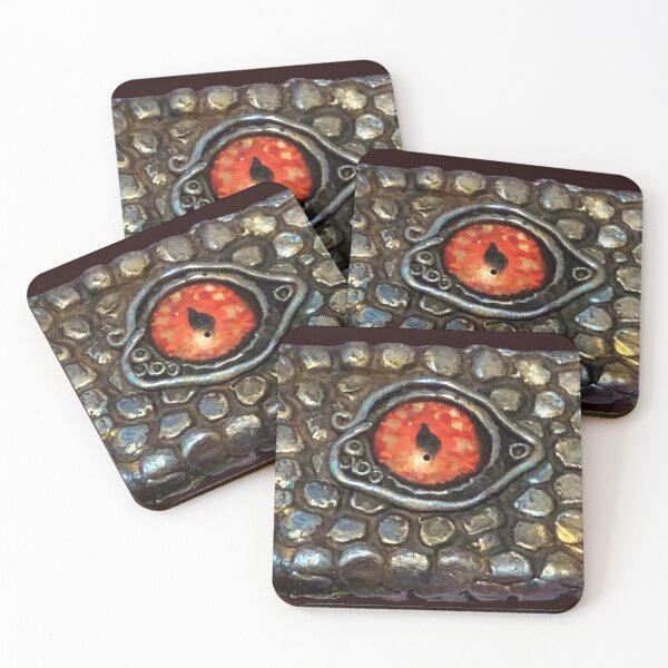 Item preview, Silver Dragon Orange Eye designed and sold by Lynn Harriet.
