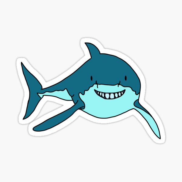 Item preview, Smiling shark designed and sold by alohadesigns.