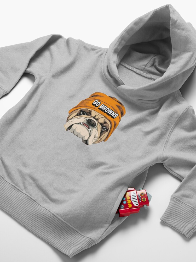 Alternate view of Go Browns Dawg Design Toddler Pullover Hoodie