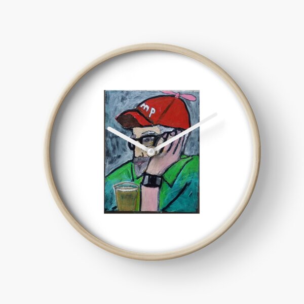 "Brooding Trumper" Clock