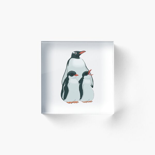 THE MOST BEAUTIFUL FAMILY OF PENGUINS Acrylic Block