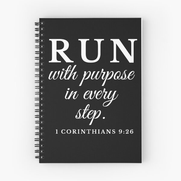 Item preview, Run with purpose in every step. 1 Corinthians chapter 9 verse 26. designed and sold by Lawro007.
