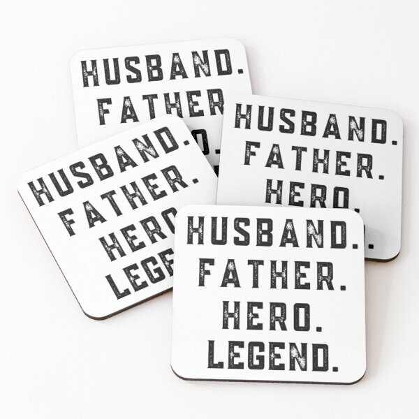 Item preview, Husband Father Hero Legend designed and sold by CatMonkStudios.