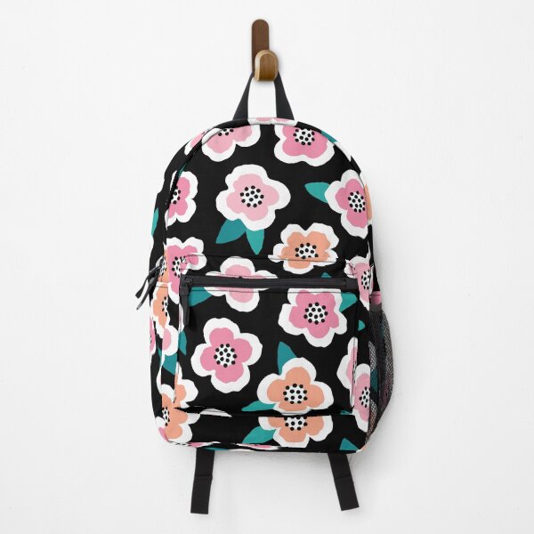 Item preview, Scandi Briar Roses - pink on black designed and sold by Daisy Beatrice.