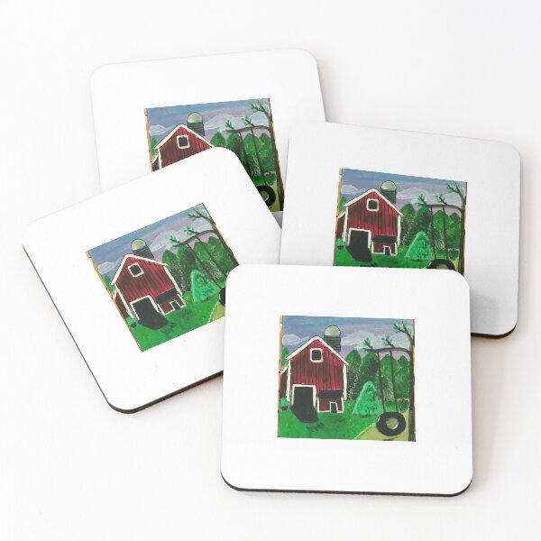 Item preview, Barn with Tire Swing designed and sold by ArtbyAlexis2020.