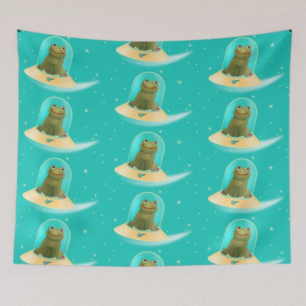 Item preview, Space Frog & Flying Saucer designed and sold by CrickettGrrrl.